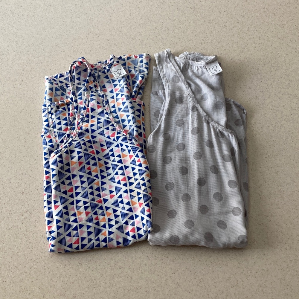 Bundle of Two ~ Asymmetrical BP Blouses Women Size XL